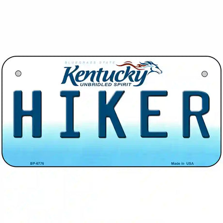 Hiker Kentucky Novelty Metal License Plate 6" x 3" (BP)