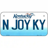 N Joy Kentucky Novelty Metal License Plate 6" x 3" (BP)