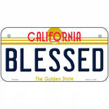 Blessed California Novelty Metal License Plate 6" x 3" (BP)