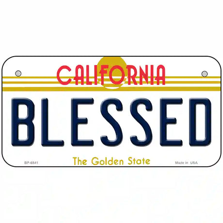 Blessed California Novelty Metal License Plate 6" x 3" (BP)