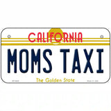 Moms Taxi California Novelty Metal License Plate 6" x 3" (BP)