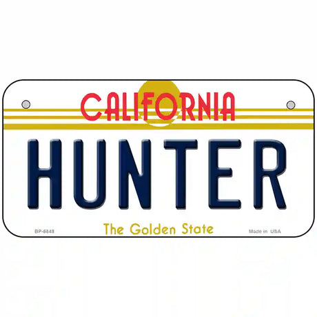 Hunter California Novelty Metal License Plate 6" x 3" (BP)