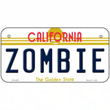 Zombie California Novelty Metal License Plate 6" x 3" (BP)