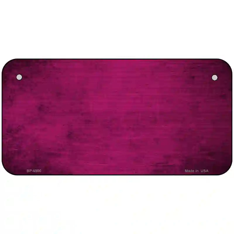 Pink Oil Rubbed Solid Metal Novelty License Plate 6" x 3" (BP)