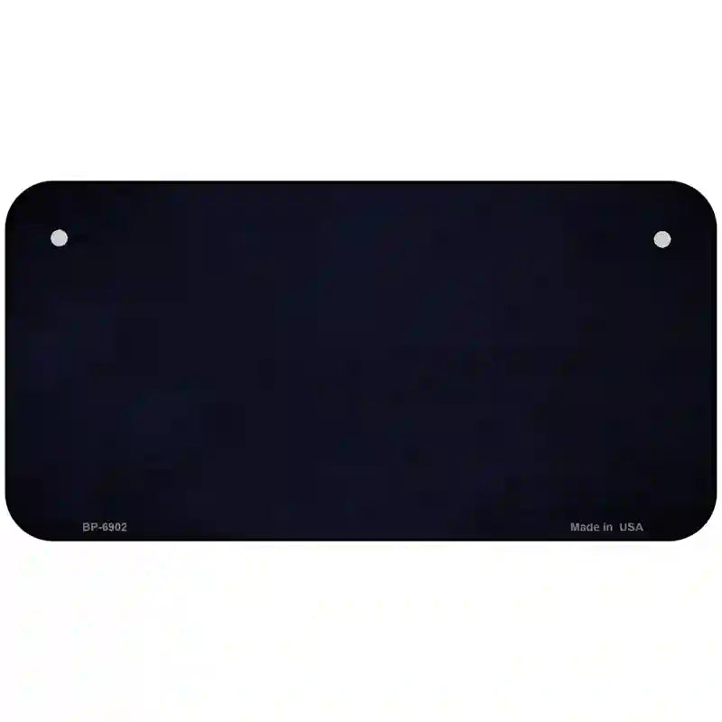 Blue Oil Rubbed Solid Metal Novelty License Plate 6" x 3" (BP)