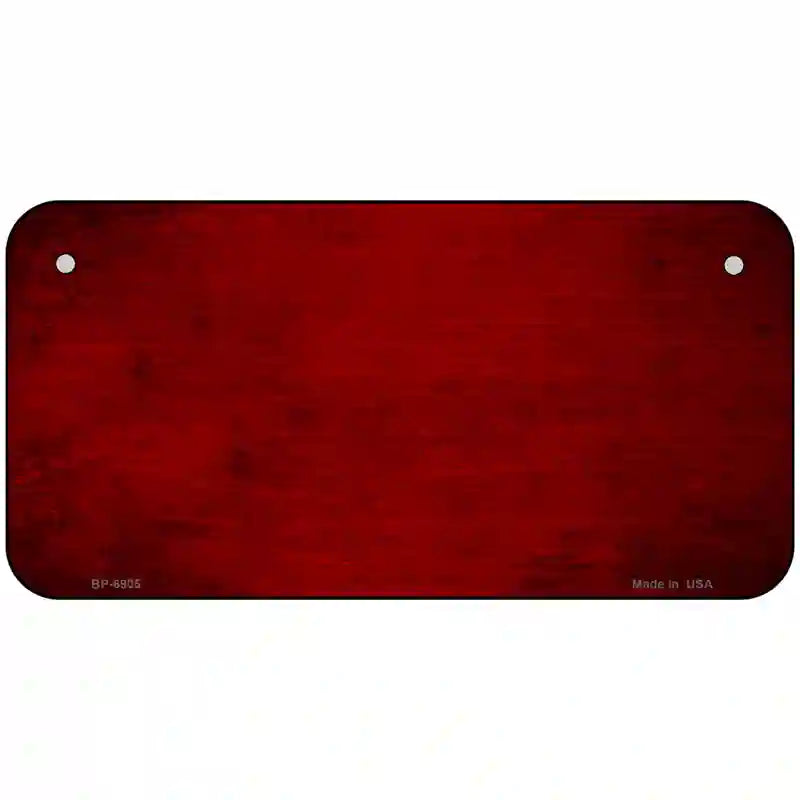 Red Oil Rubbed Solid Metal Novelty License Plate 6" x 3" (BP)