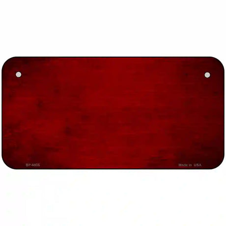 Red Oil Rubbed Solid Metal Novelty License Plate 6" x 3" (BP)