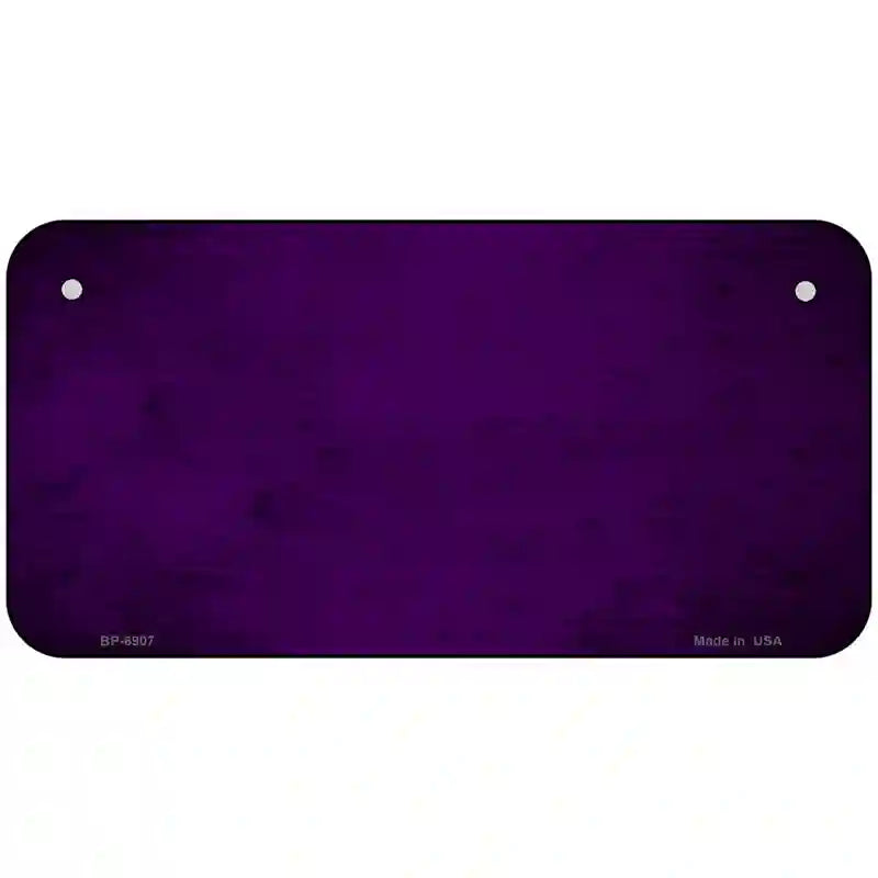 Purple Oil Rubbed Solid Metal Novelty License Plate 6" x 3" (BP)