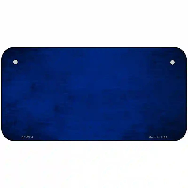 Royal Blue Oil Rubbed Solid Metal Novelty License Plate 6" x 3" (BP)