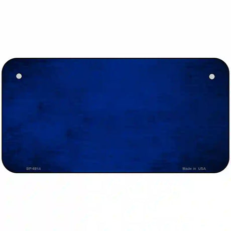 Royal Blue Oil Rubbed Solid Metal Novelty License Plate 6" x 3" (BP)