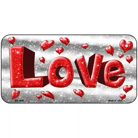 Love Novelty Metal License Plate 6" x 3" (BP)