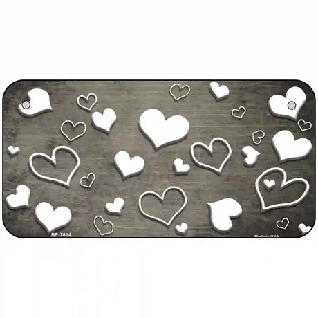 Tan White Love Oil Rubbed Metal Novelty License Plate 6" x 3" (BP)