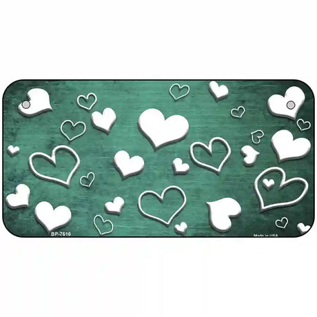 Mint White Love Oil Rubbed Metal Novelty License Plate 6" x 3" (BP)