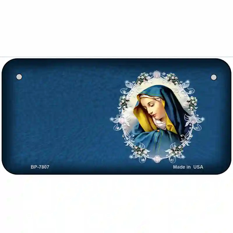 Virgin Mary Metal Novelty License Plate 6" x 3" (BP)