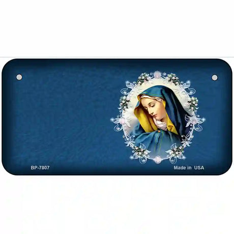 Virgin Mary Metal Novelty License Plate 6" x 3" (BP)