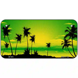 Sunset Yellow Green Metal Novelty License Plate 6" x 3" (BP)