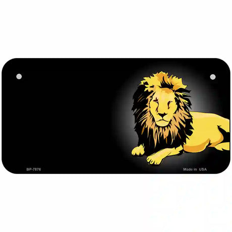 Lion Offset Metal Novelty License Plate 6" x 3" (BP)