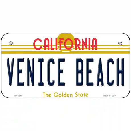 Venice Beach California Novelty Metal License Plate 6" x 3" (BP)