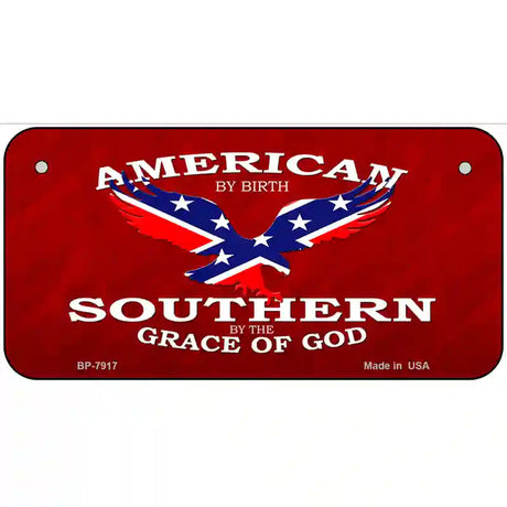 American By Birth Metal Novelty License Plate 6" x 3" (BP)