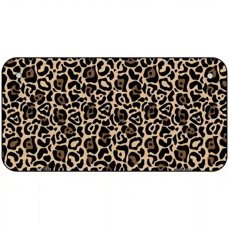 Leopard Metal Novelty License Plate 6" x 3" (BP)