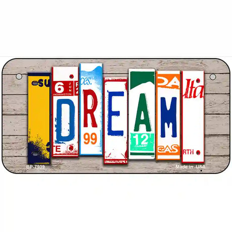 Dream Wood License Plate Art Novelty Metal License Plate 6" x 3" (BP)