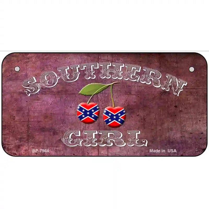 Southern Girl Novelty Metal License Plate 6" x 3" (BP)