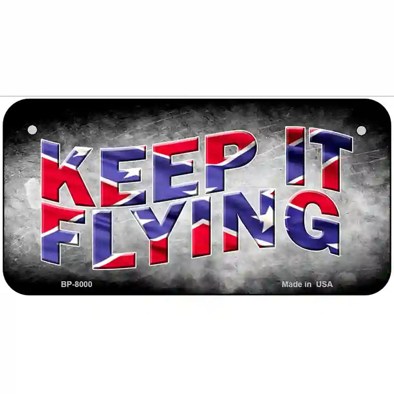 Keep It Flying Novelty Metal License Plate 6" x 3" (BP)