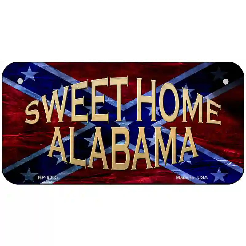 Sweet Home Alabama Novelty Metal License Plate 6" x 3" (BP)