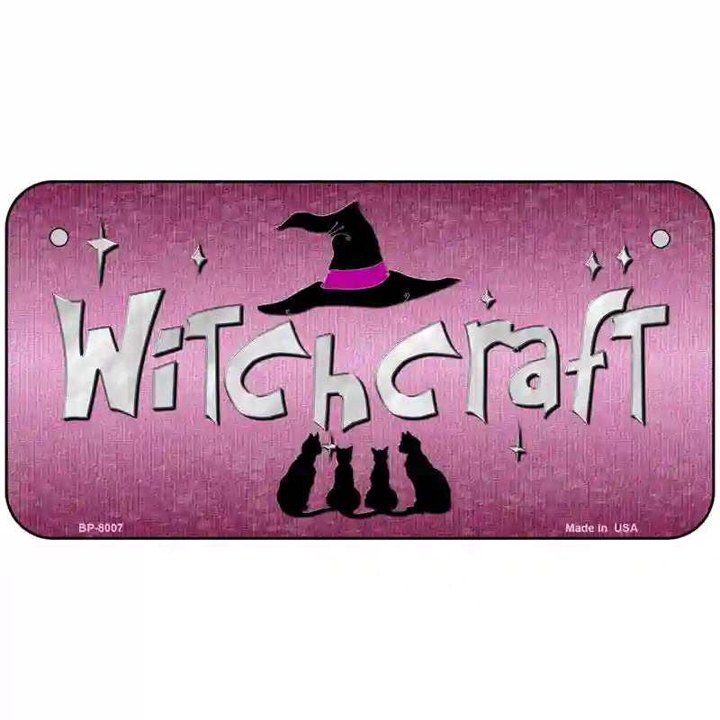 Witchcraft Novelty Metal License Plate 6" x 3" (BP)