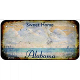 Alabama State Rusty Novelty Metal License Plate 6" x 3" (BP)