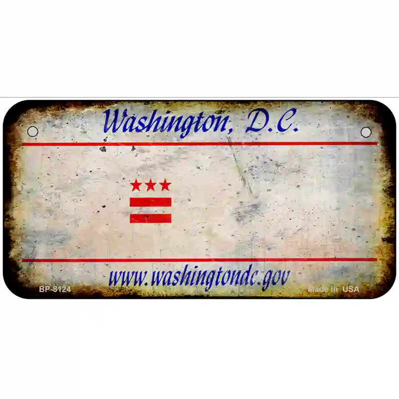 Washington State Rusty Novelty Metal License Plate 6" x 3" (BP)