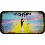 Mississippi State Rusty Novelty Metal License Plate 6" x 3" (BP)