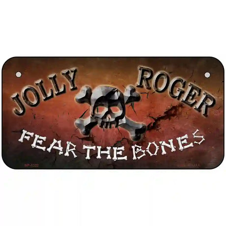 Fear The Bones Novelty Metal License Plate 6" x 3" (BP)