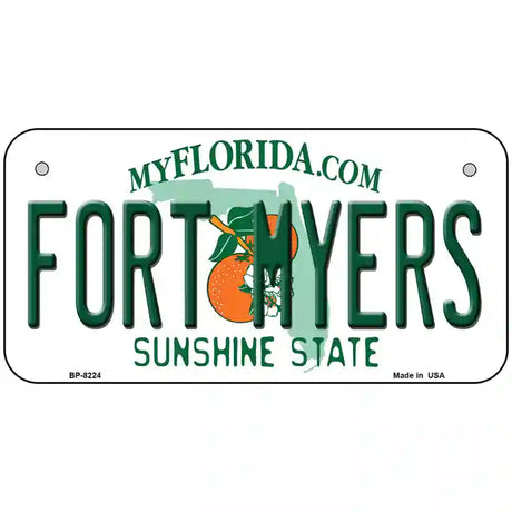 Fort Myers Florida Novelty Metal License Plate 6" x 3" (BP)