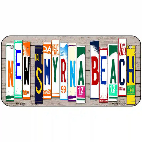 New Smyrna Beach Plate Art Novelty Metal License Plate 6" x 3" (BP)