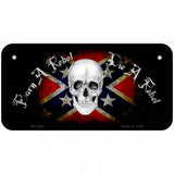 Born A Rebel Novelty Metal License Plate 6" x 3" (BP)