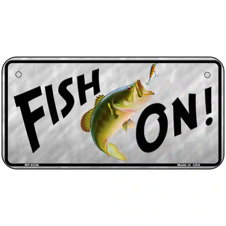 Fish On Metal Novelty License Plate