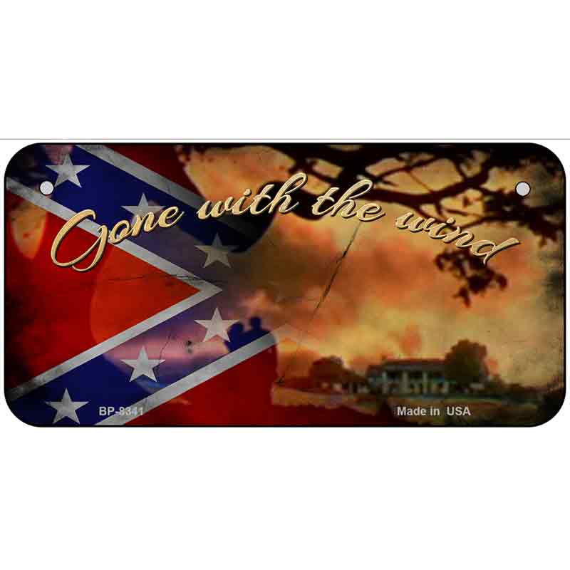 Gone With The Wind Metal Novelty License Plate