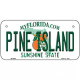 Pine Island Metal Novelty License Plate 6" x 3" (BP)