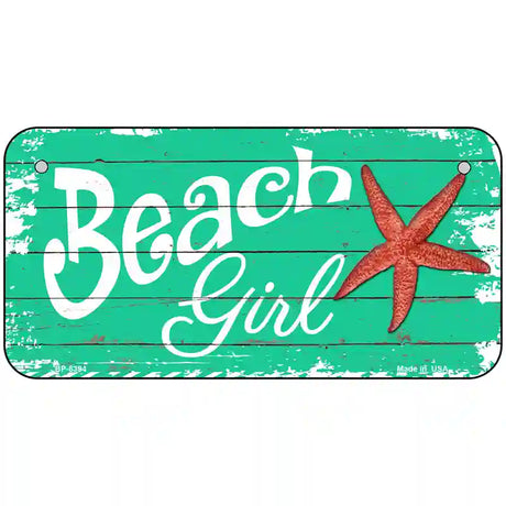 Beach Girl Metal Novelty License Plate 6" x 3" (BP)