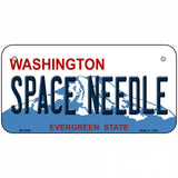 Space Needle Washington Metal Novelty License Plate 6" x 3" (BP)