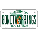 Bonita Springs Florida Metal Novelty License Plate 6" x 3" (BP)