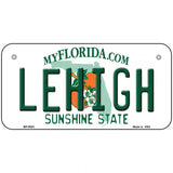 Lehigh FL Metal Novelty License Plate 6" x 3" (BP)