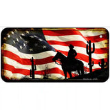 American Cowboy Metal Novelty License Plate