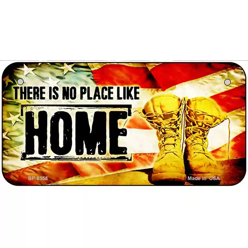 There Is No Place Like Home Metal Novelty License Plate 6" x 3" (BP)