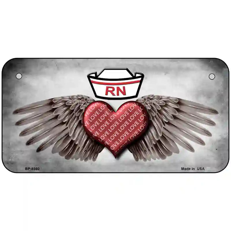 Love RN Metal Novelty License Plate 6" x 3" (BP)