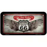 Get Your Kicks Metal Novelty License Plate