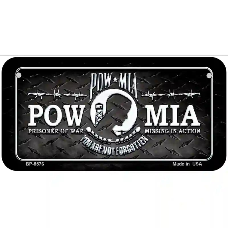 POW MIA Metal Novelty License Plate