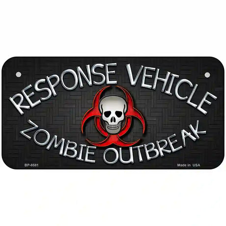 Response Vehicle Metal Novelty License Plate 6" x 3" (BP)