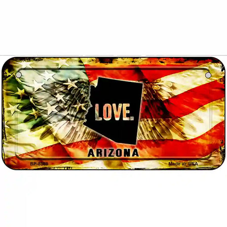 Arizona Love Metal Novelty License Plate 6" x 3" (BP)